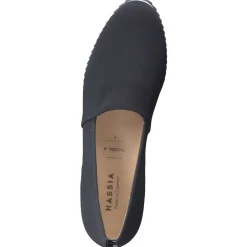 – Komfort-Slipper aus Textil in Keilform*Hassia Best