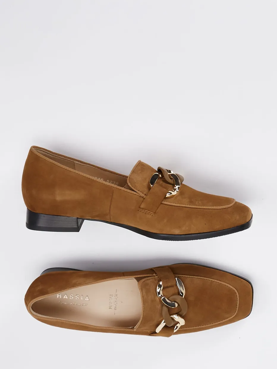 – Loafer aus Veloursleder Cognac*Hassia Online