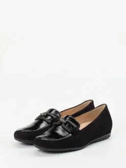 Damen Hassia – Loafer aus Velours- und Lackleder
