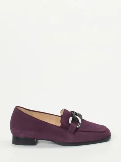 Damen Hassia – Loafer aus Veloursleder in Pflaume