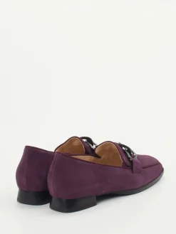 Damen Hassia – Loafer aus Veloursleder in Pflaume