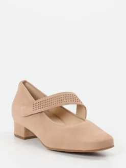 – Mary Jane Pumps aus Veloursleder rosé*Hassia Online