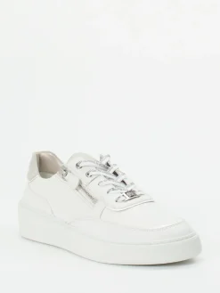 Damen Hassia – Plateau-Sneaker aus Kalbleder in Offwhite
