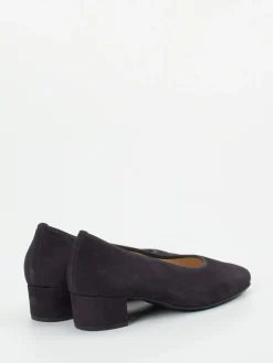 Damen Hassia – Pumps aus Veloursleder in Dunkel