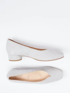 Damen Hassia – Pumps aus Veloursleder in Hell