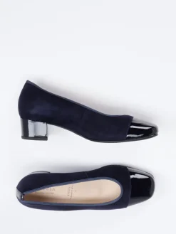 Damen Hassia – Pumps aus Veloursleder und Lack in