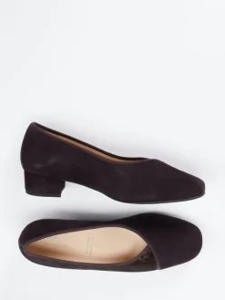 Damen Hassia – Pumps aus Veloursleder mit Metallic-Mesh