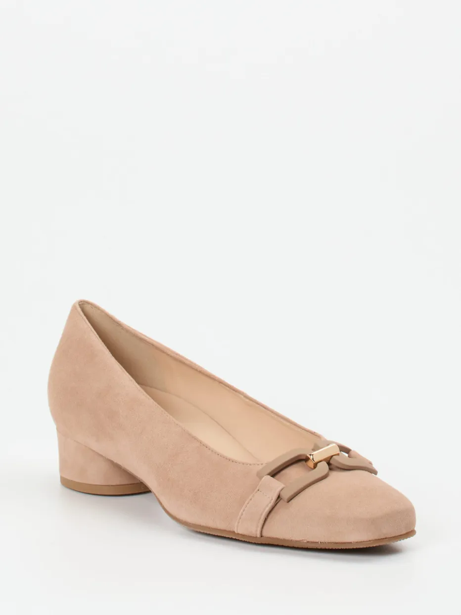 – Pumps aus Veloursleder in Sand*Hassia Discount