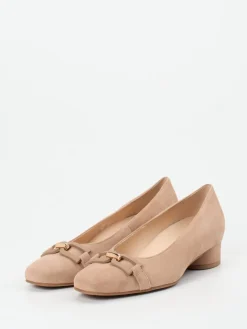 – Pumps aus Veloursleder in Sand*Hassia Discount