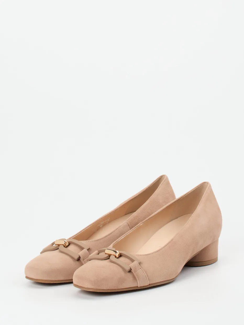 – Pumps aus Veloursleder in Sand*Hassia Discount