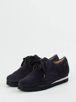 – Schnürschuh aus Veloursleder Dunkel*Hassia Clearance