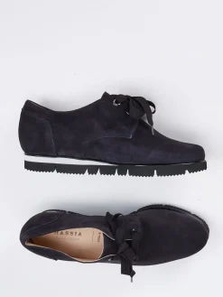 – Schnürschuh aus Veloursleder Dunkel*Hassia Clearance