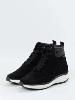 – Schnürstiefelette aus Veloursleder*Hassia Discount