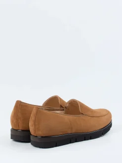Damen Hassia – Slipper aus Veloursleder cognac