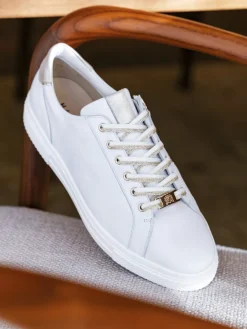 Damen Hassia – Sneaker aus Kalbleder mit Metallic-Details