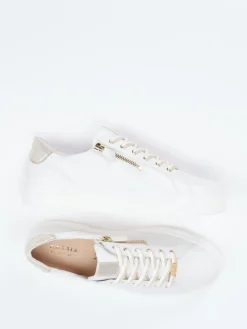 Damen Hassia – Sneaker aus Kalbleder mit Metallic-Details