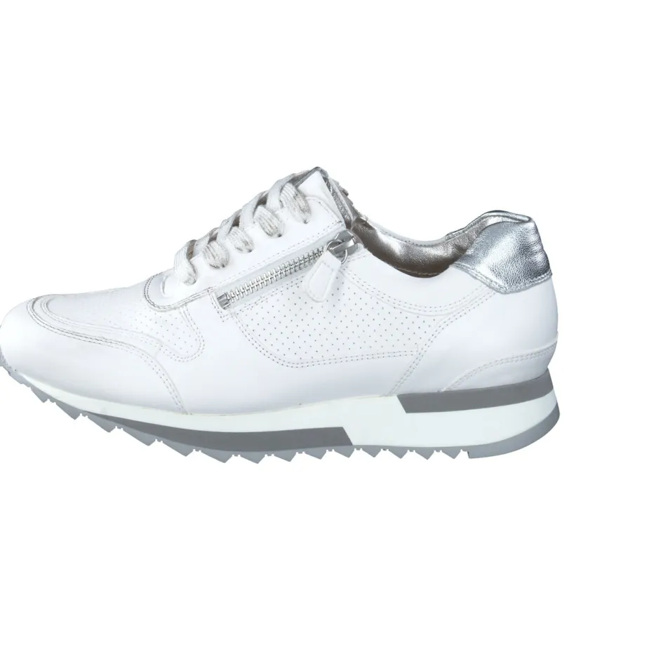 Damen Hassia – Sneaker aus Kalbleder mit Metallic-Ferse