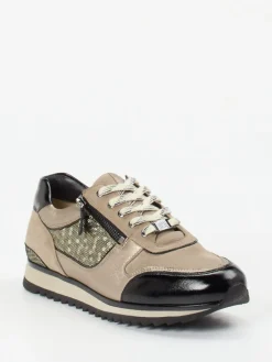 Damen Hassia – Sneaker aus Metallicleder und Velours