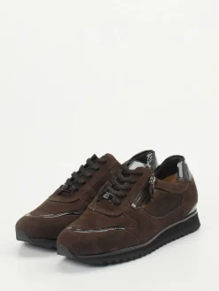 – Sneaker aus Veloursleder in Dunkel*Hassia Discount