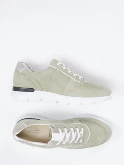 Damen Hassia – Sneaker aus Veloursleder salbei