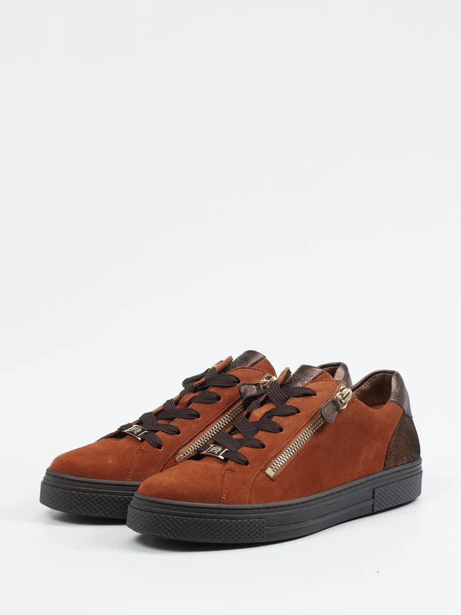 Damen Hassia – Sneaker aus Veloursleder in Rost