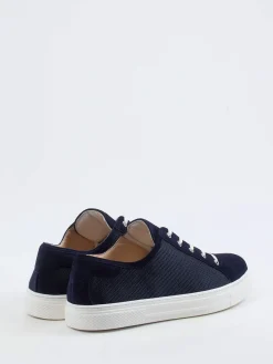 Damen Hassia – Sneaker aus Veloursleder und Mesh dunkel