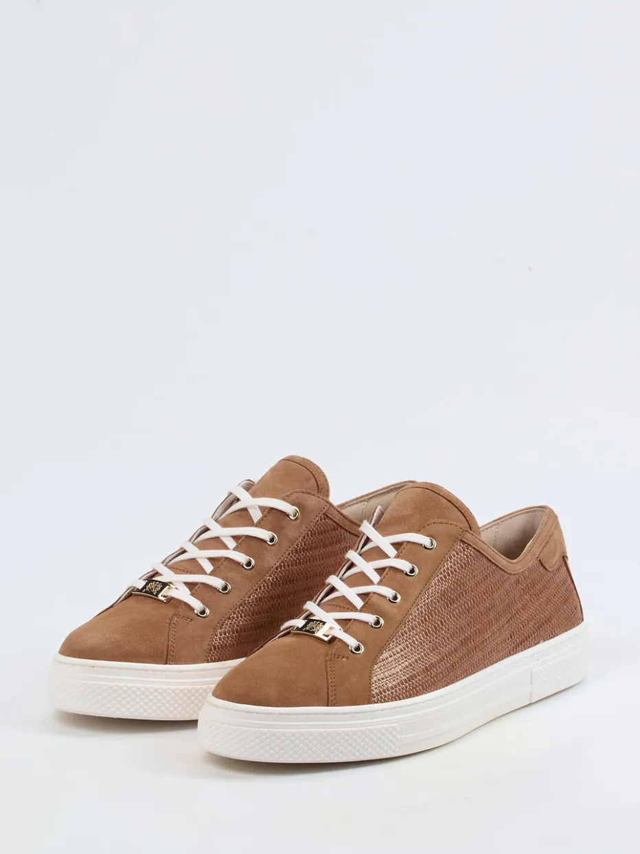 Damen Hassia – Sneaker aus Veloursleder cognacfarben