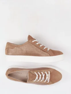 Damen Hassia – Sneaker aus Veloursleder cognacfarben