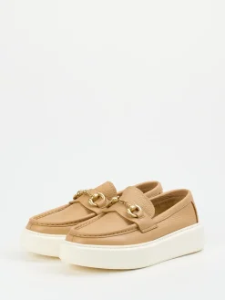 – Loafer aus Kalbleder in Beige*Henderson Online