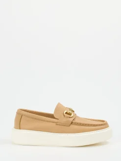 – Loafer aus Kalbleder in Beige*Henderson Online