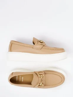 – Loafer aus Kalbleder in Beige*Henderson Online
