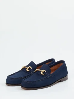 Damen Henderson – Loafer aus Veloursleder marine
