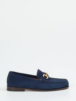 Damen Henderson – Loafer aus Veloursleder marine