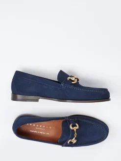 Damen Henderson – Loafer aus Veloursleder marine