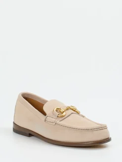– Loafer aus Veloursleder in Beige*Henderson Outlet