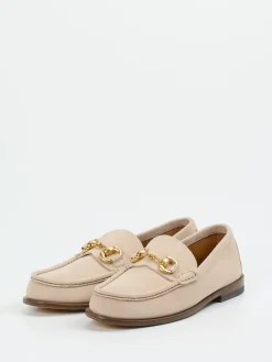 – Loafer aus Veloursleder in Beige*Henderson Outlet