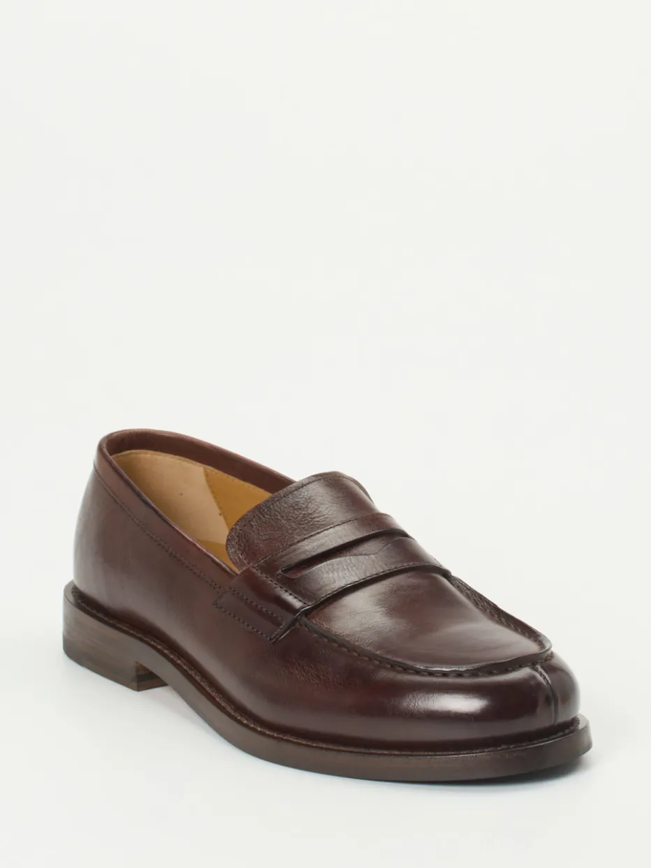 Herren Henderson – Penny Loafer aus Kalbleder Dunkel