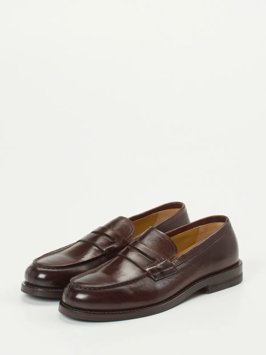 Herren Henderson – Penny Loafer aus Kalbleder Dunkel