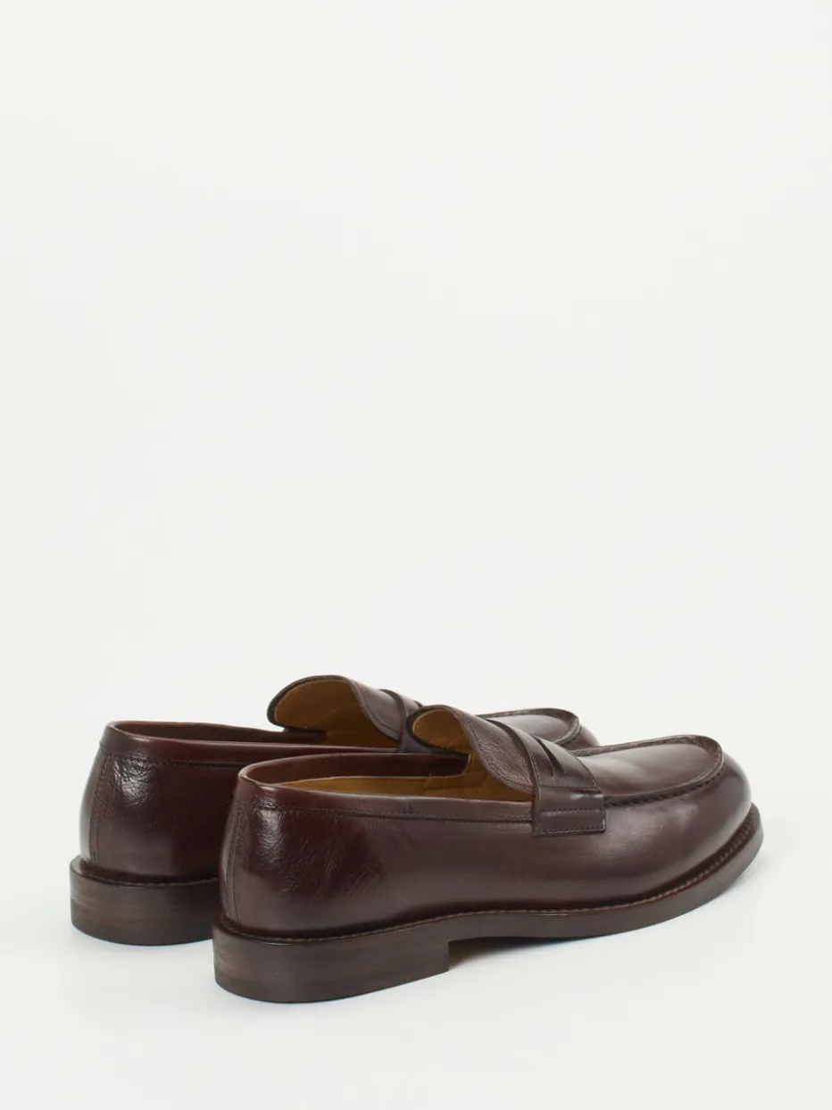 Herren Henderson – Penny Loafer aus Kalbleder Dunkel