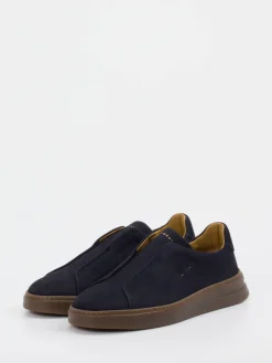 Herren Henderson – Slip-On Sneaker aus Nubukleder dunkel