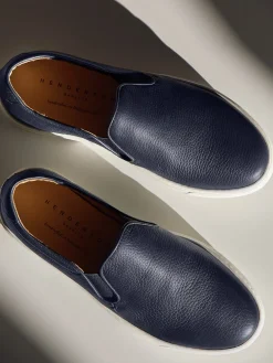 Herren Henderson – Slip-On Sneaker aus Hirschleder Dunkel
