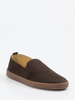 – Slipper aus Veloursleder Dunkel*Henderson Clearance