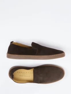 – Slipper aus Veloursleder Dunkel*Henderson Clearance