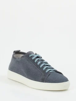 – Sneaker aus Veloursleder stahlblau*Henderson New