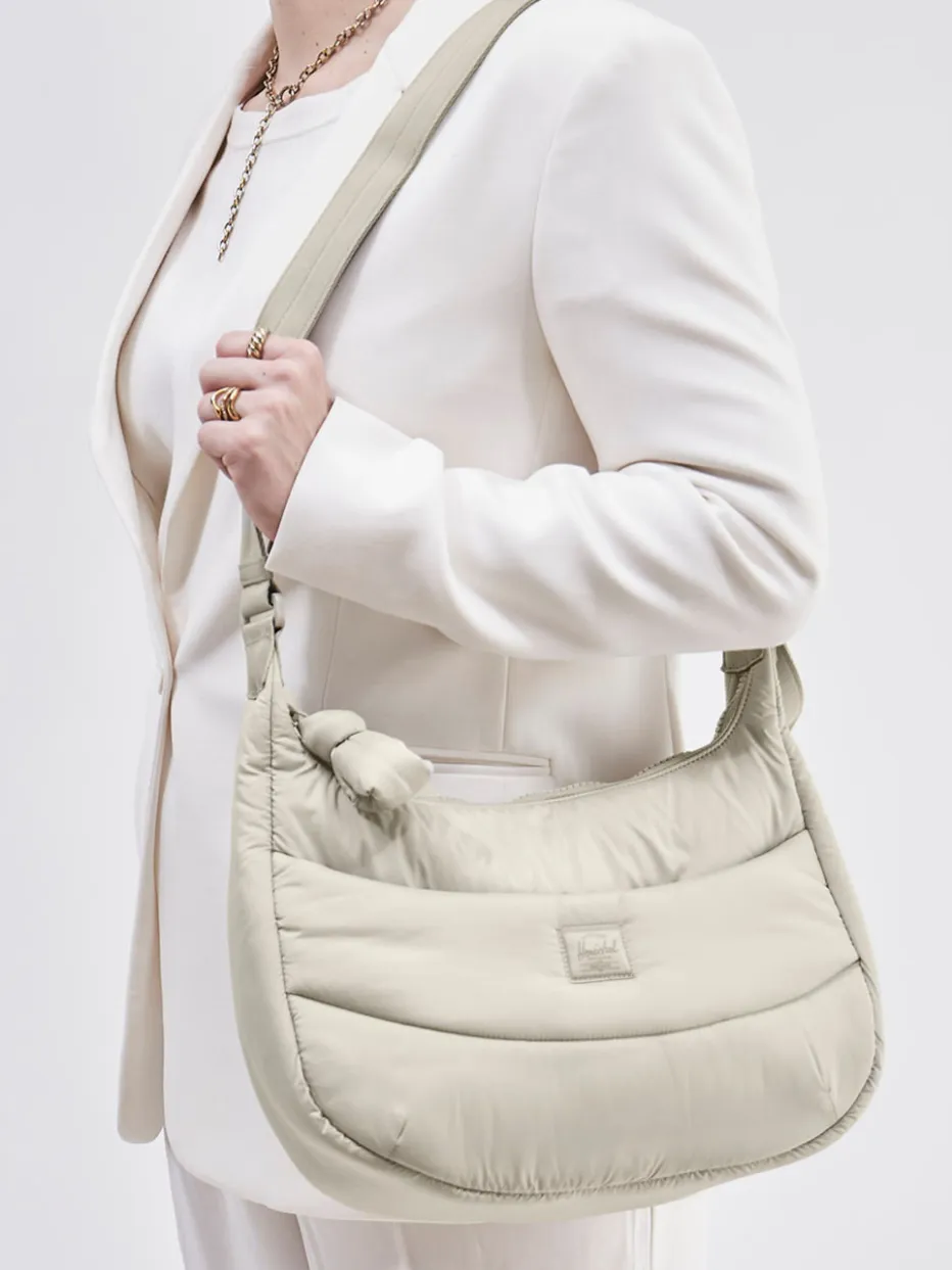 Damen Herschel – Hobo Bag aus Textil in Cremeweiß