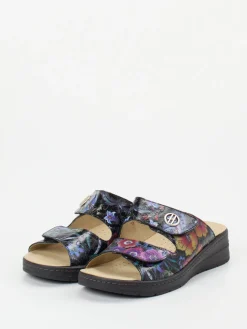 Damen Hickersberger – Komfort-Pantolette aus geprägtem Leder