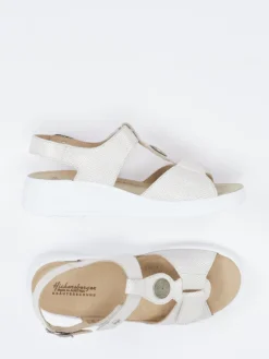 – Komfortsandale aus geprägtem Leder*Hickersberger