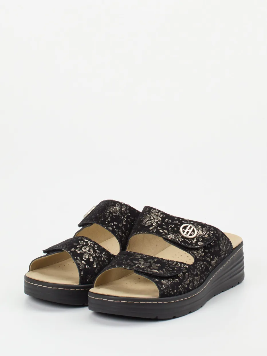 Damen Hickersberger – Pantolette aus geprägtem Leder