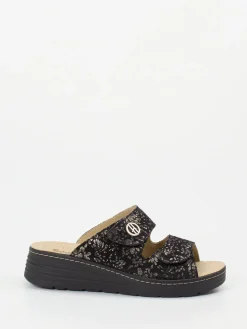 Damen Hickersberger – Pantolette aus geprägtem Leder