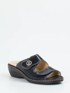 Damen Hickersberger – Pantolette aus Kalbleder Schwarz